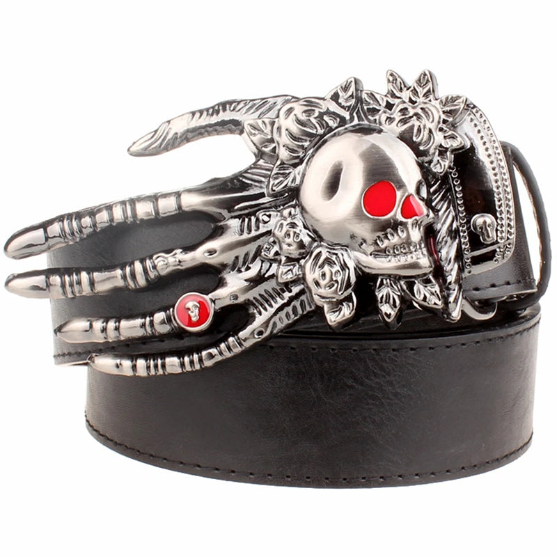 Skeleton Hand Bone metal belt