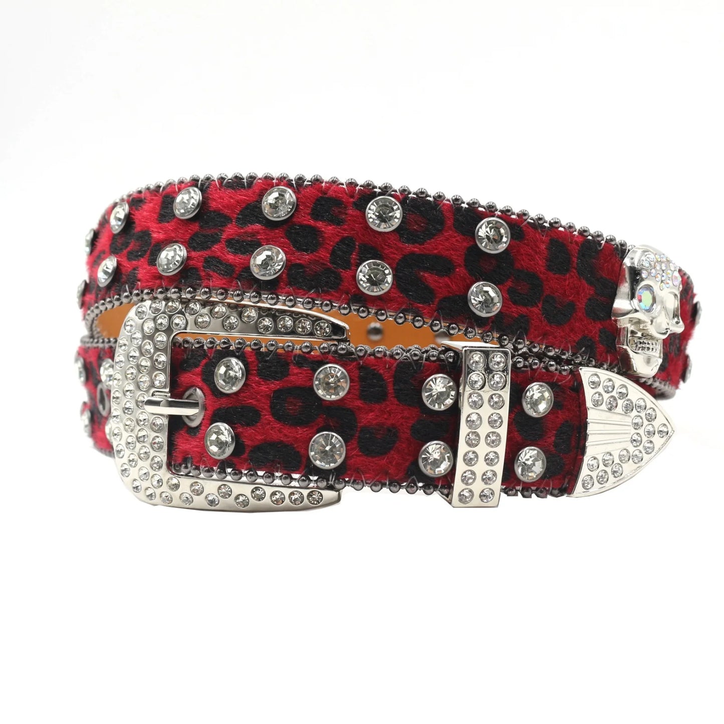 skull belt punk rock style