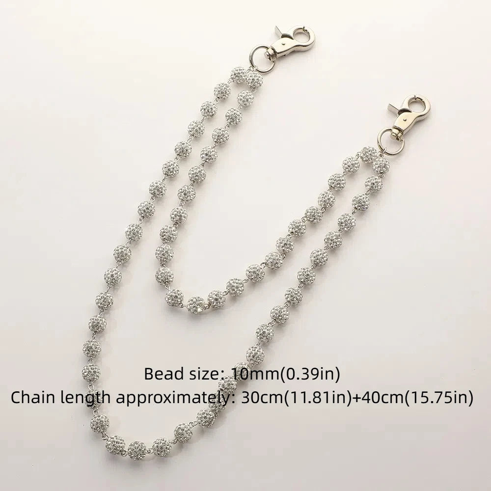 HIP HOP PUNMK ROCK Rhinestone  WALLET CHAIN