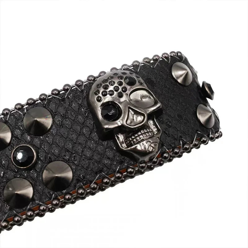 Rock & Roll Skull Diamond Belts