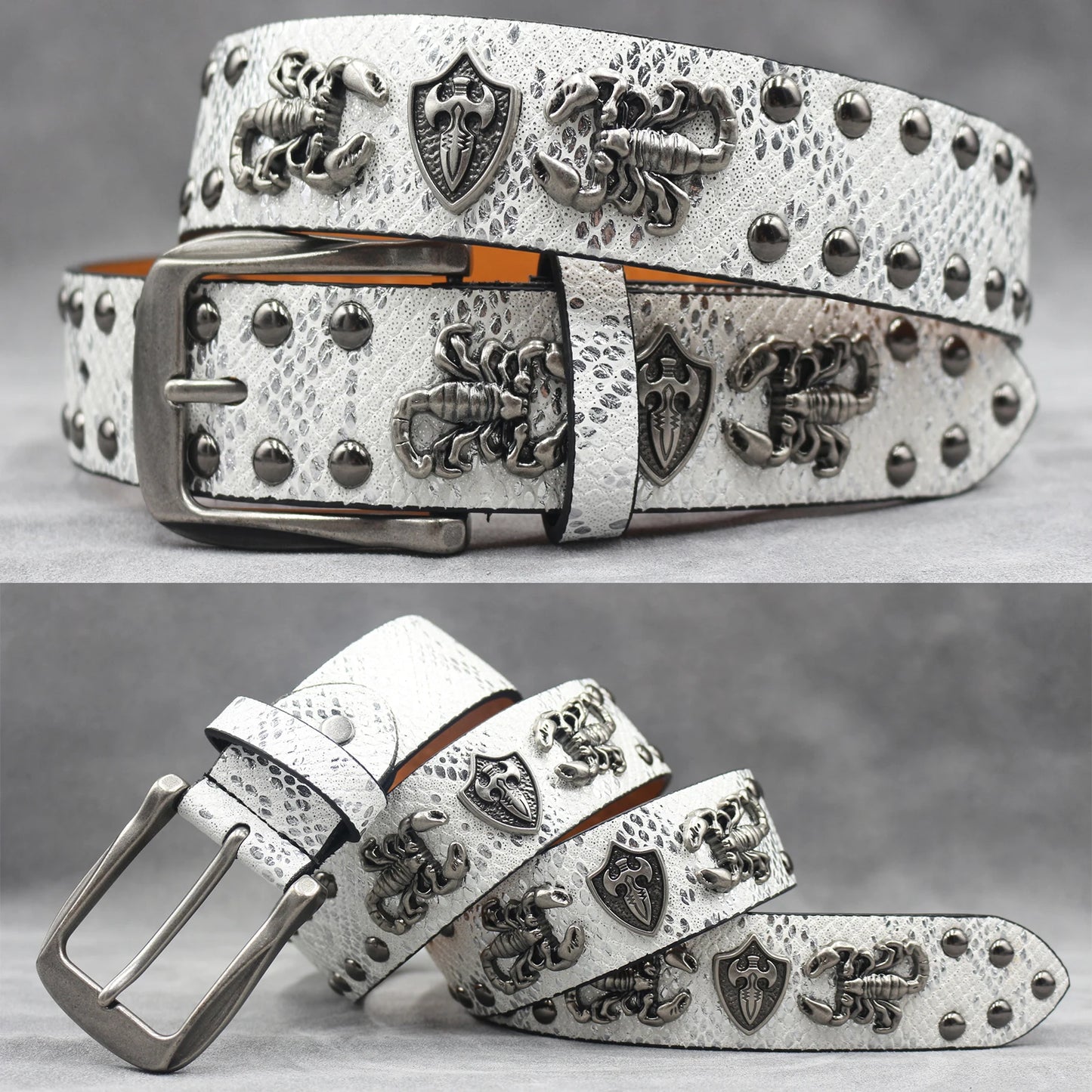 Leather men's Fashion alloy belts