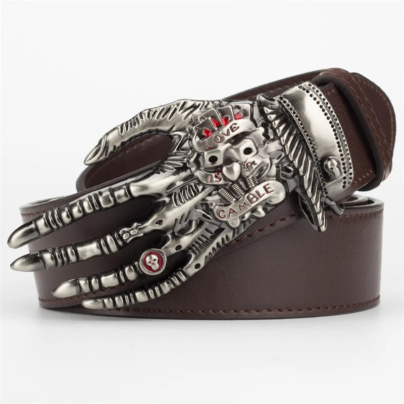 Skeleton Hand Bone metal belt