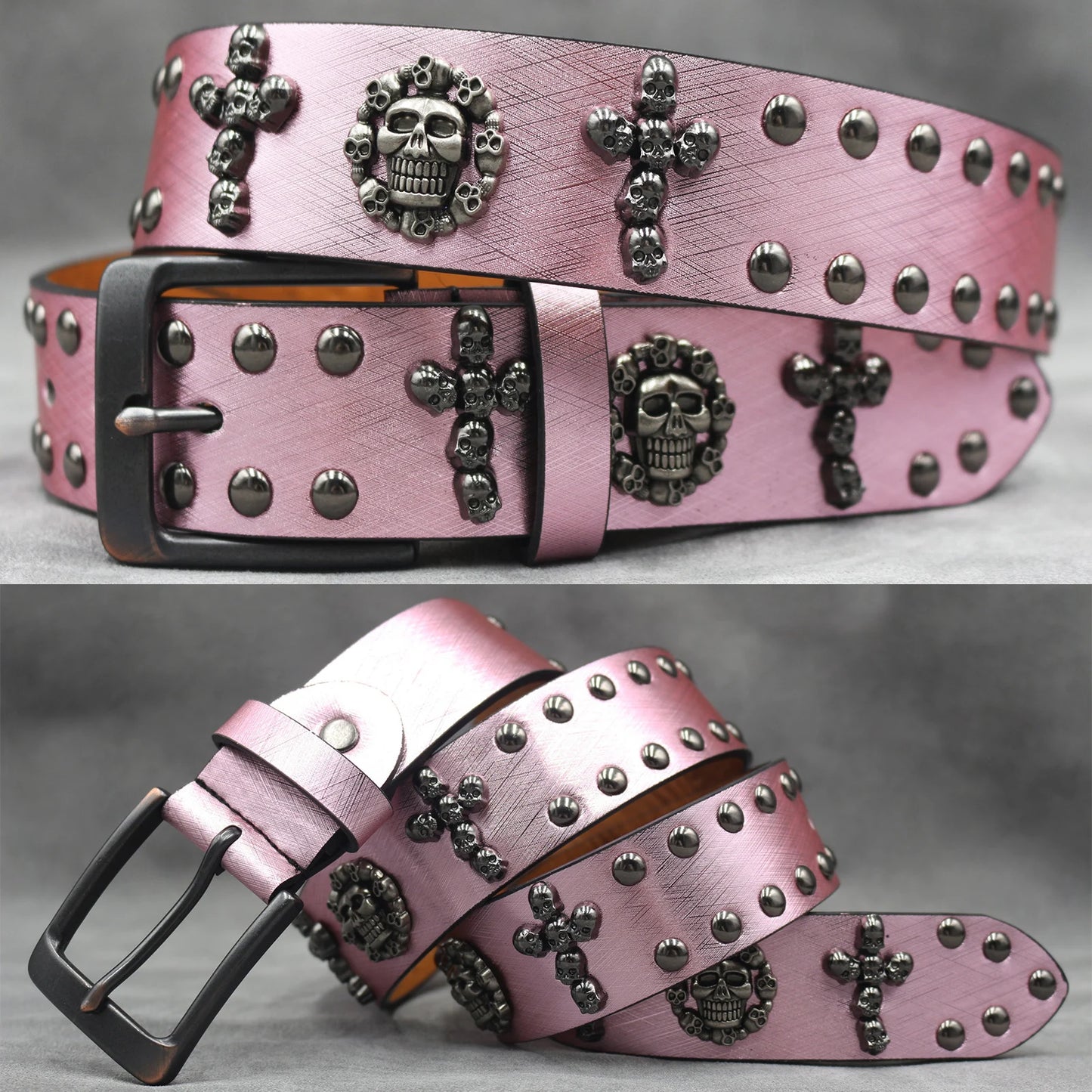 Leather men's Fashion alloy belts