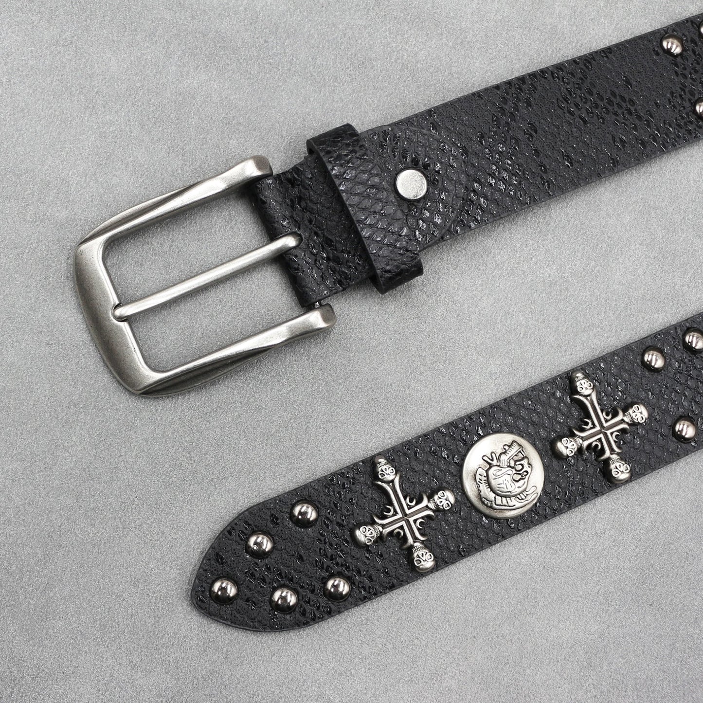 Leather men's Fashion alloy belts
