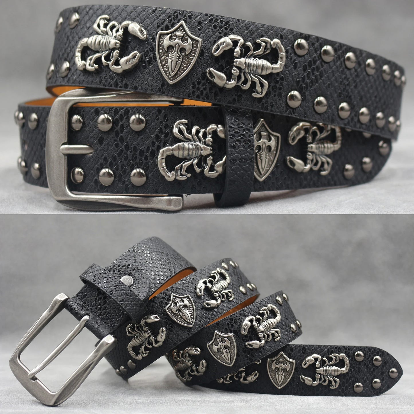 Leather men's Fashion alloy belts