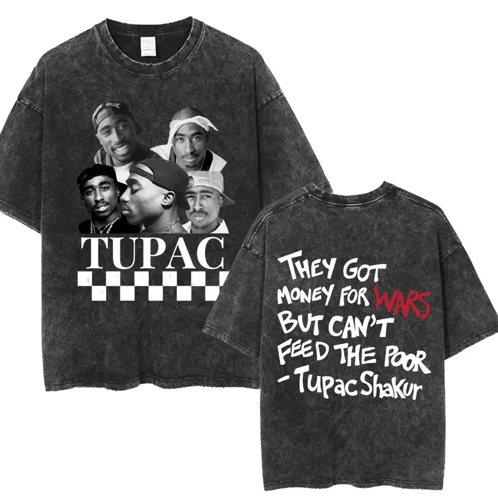 2pac Washed Vintage T-shirt