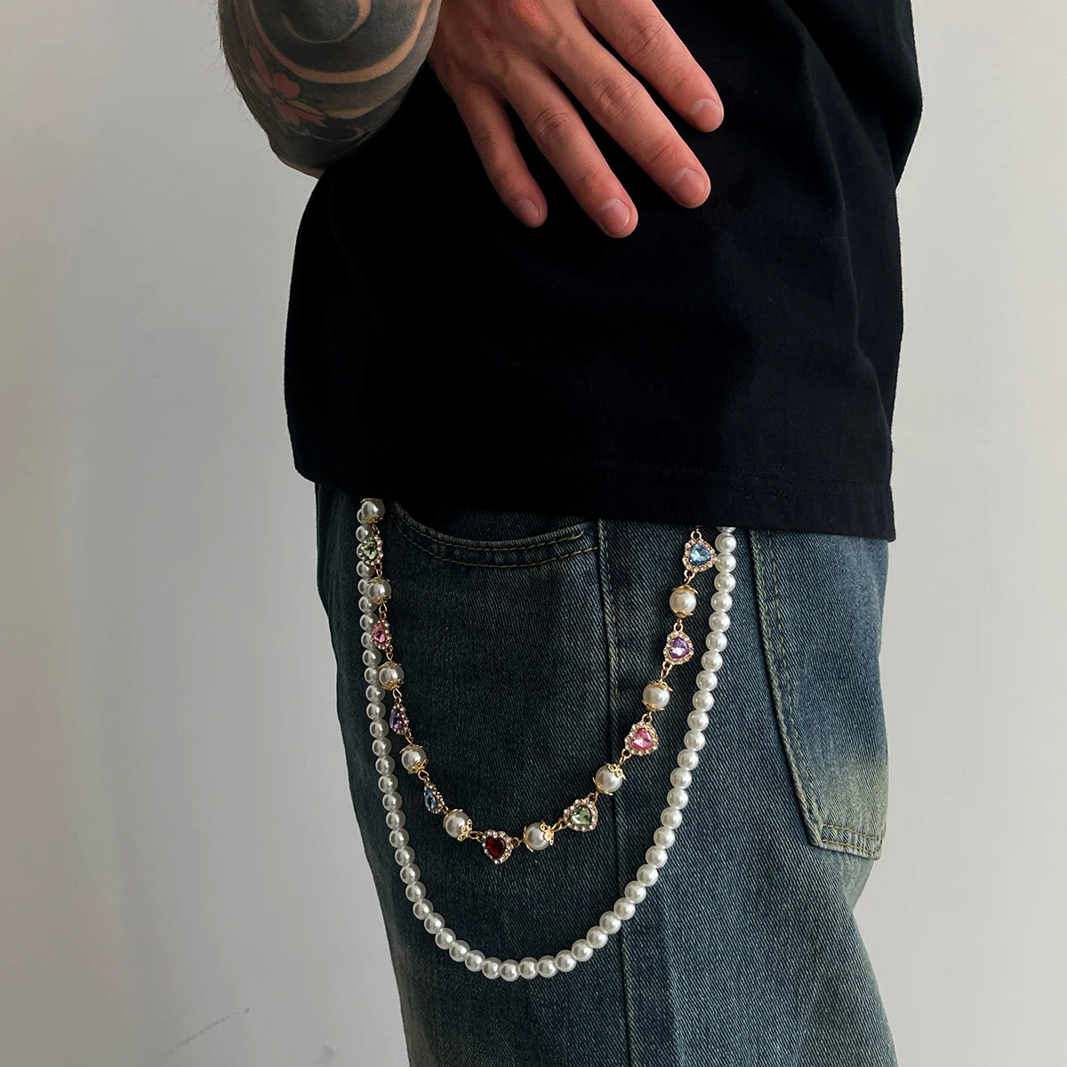 Love hurt Wallet chain