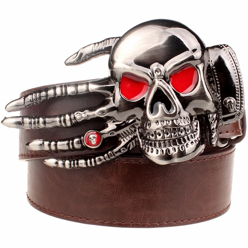 Skeleton Hand Bone metal belt