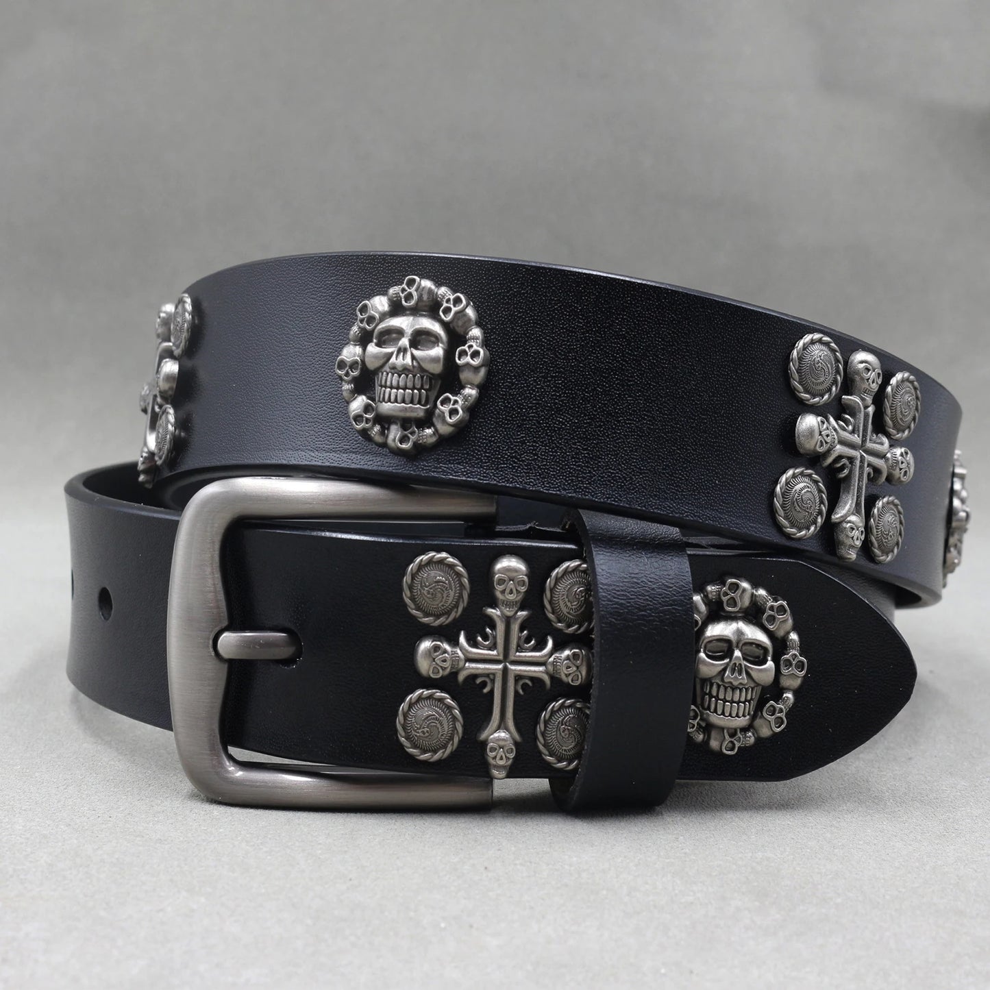 Punk Belt Cow Genuine Leather punk rock belt