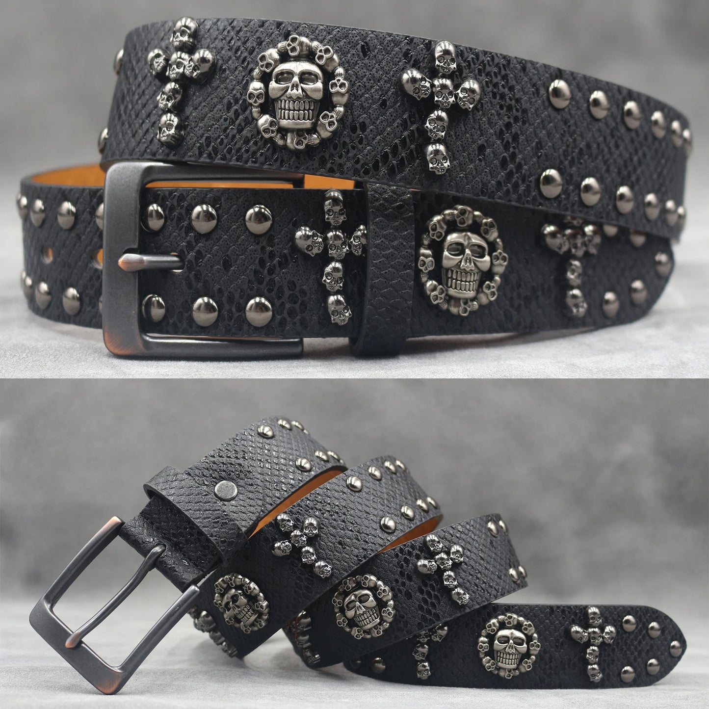Leather men's Fashion alloy belts