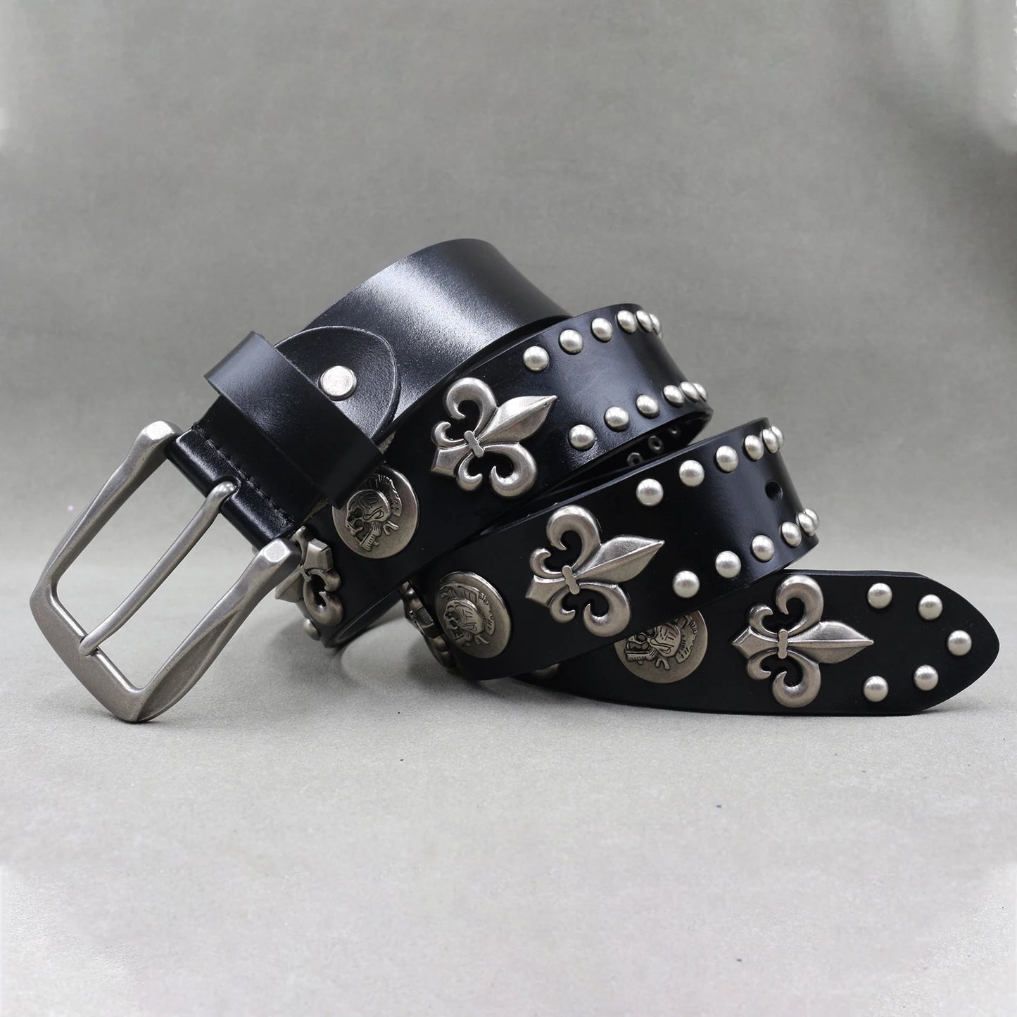 Punk Belt Cow Genuine Leather punk rock belt