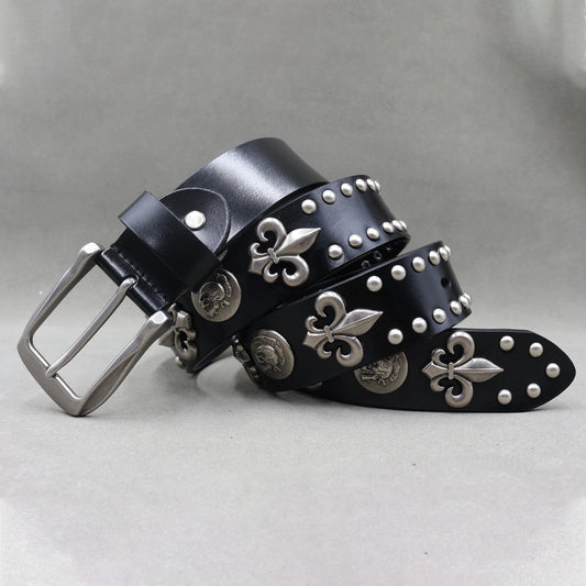 Punk Belt Cow Genuine Leather punk rock belt