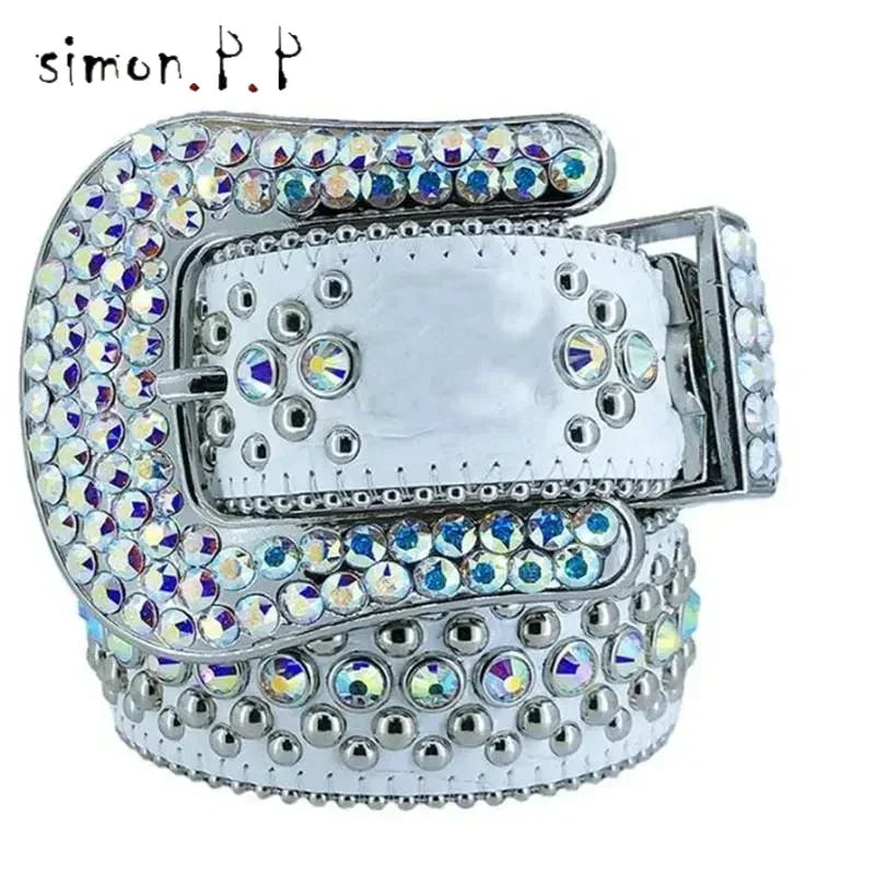 PUNK ROCK HIP HOP DIAMOND STYLE BELT