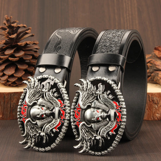 Gothic style cowboy Skull Ghost Head