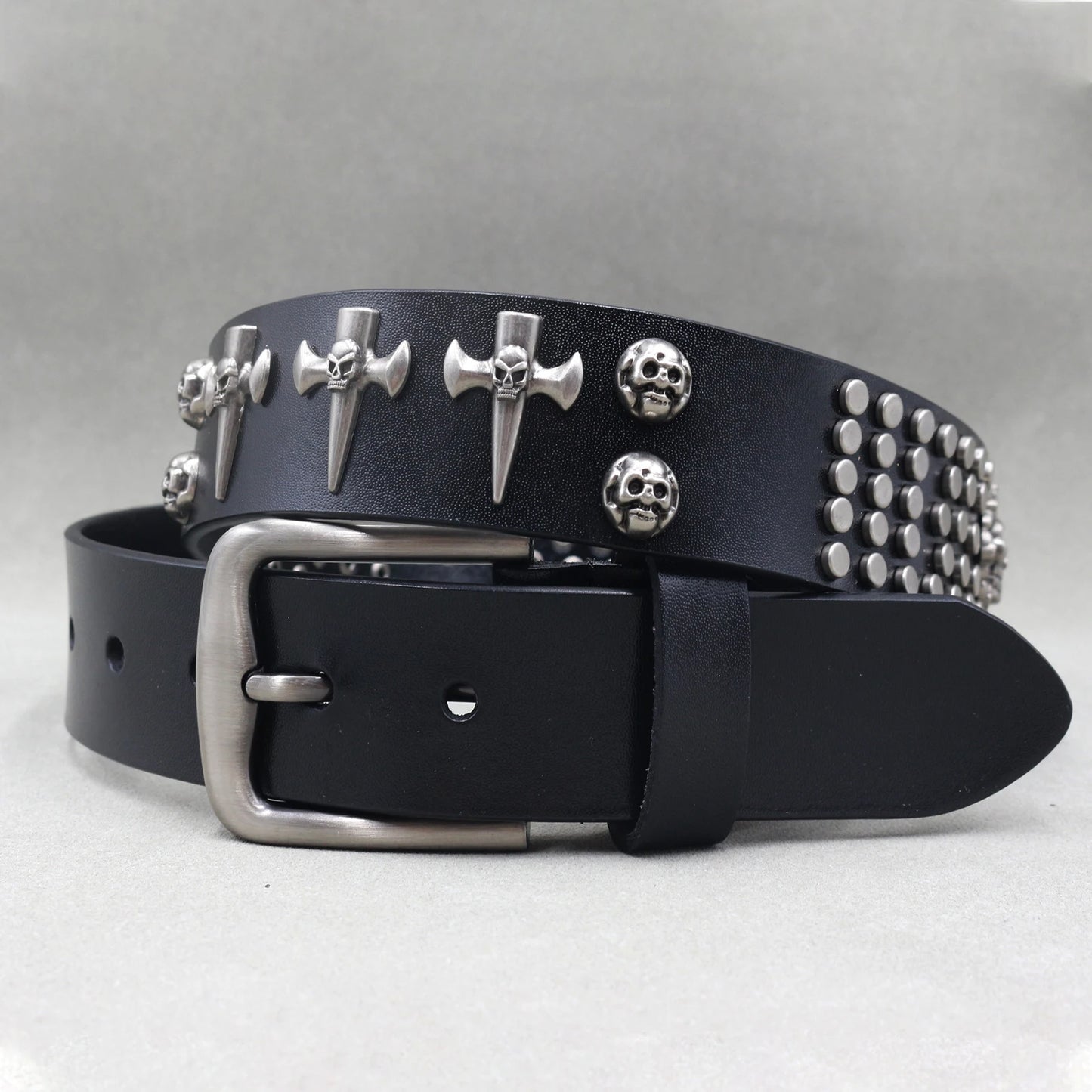 Punk Belt Cow Genuine Leather punk rock belt