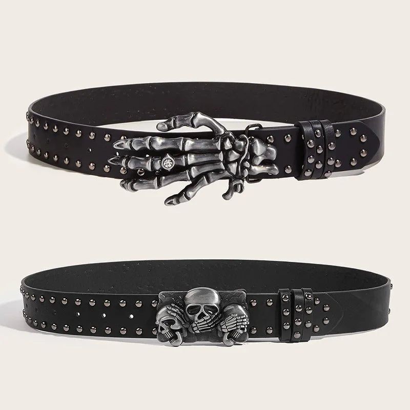 PUNK ROCK HIP HOP GOTH BELT AND HAND BELT
