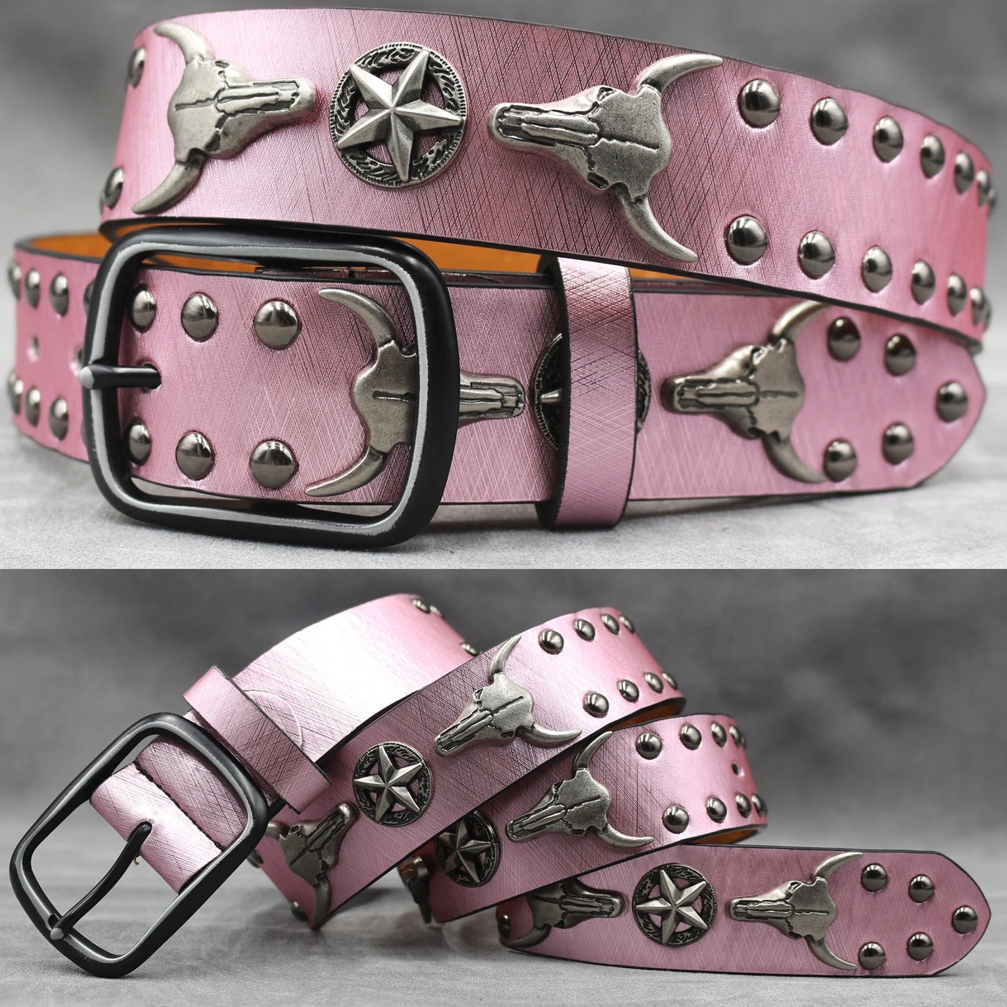 Leather men's Fashion alloy belts