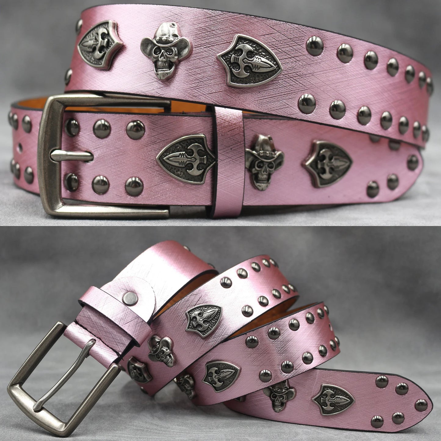 Leather men's Fashion alloy belts
