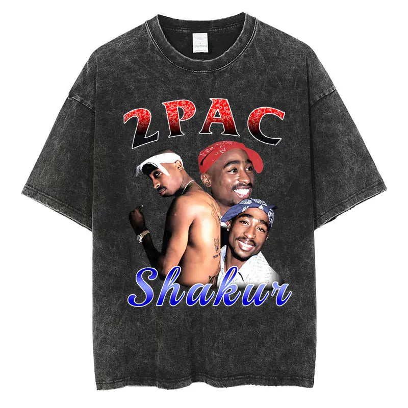 2pac Washed Vintage T-shirt