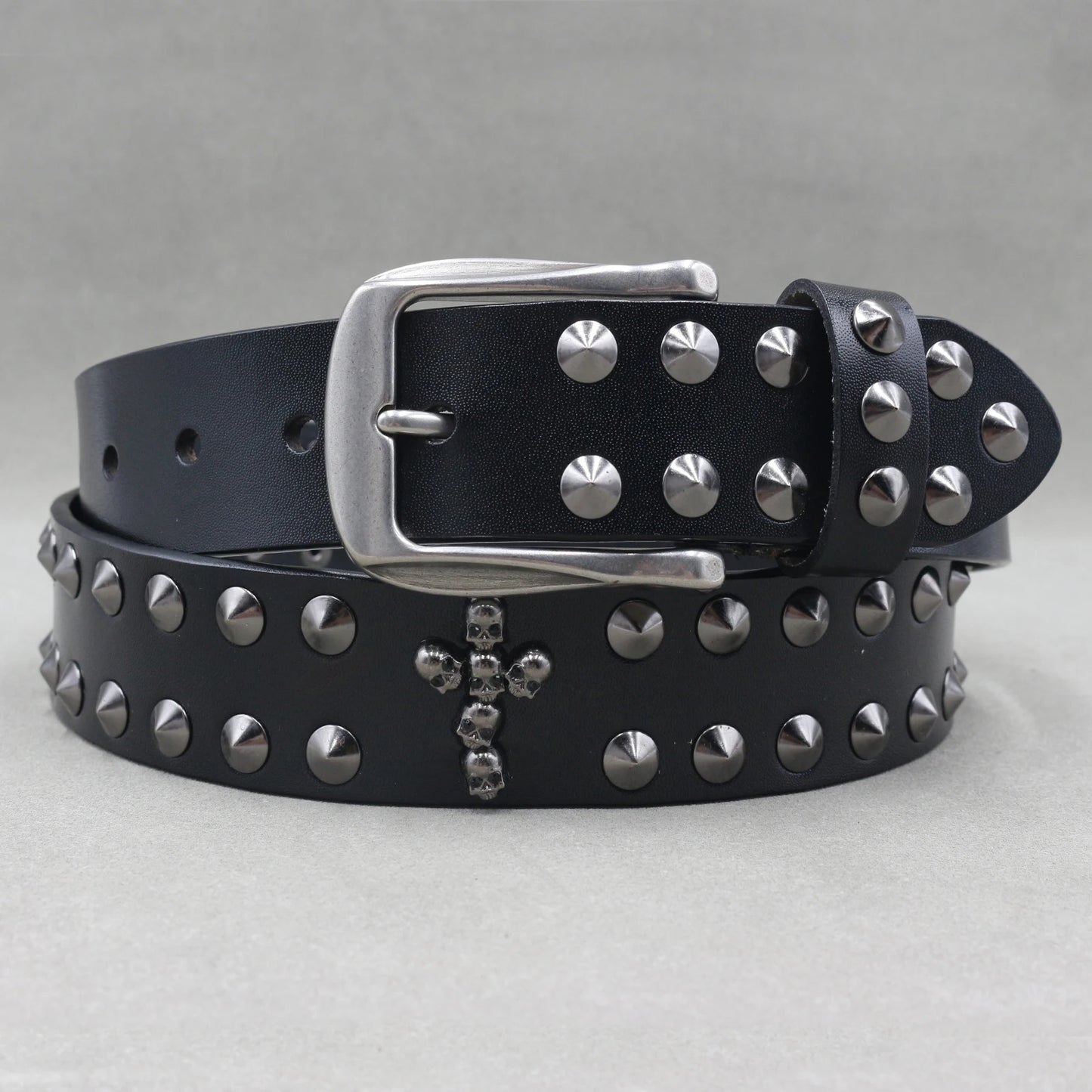 Punk Belt Cow Genuine Leather punk rock belt