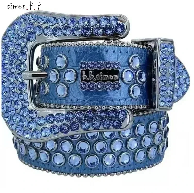 PUNK ROCK HIP HOP DIAMOND STYLE BELT