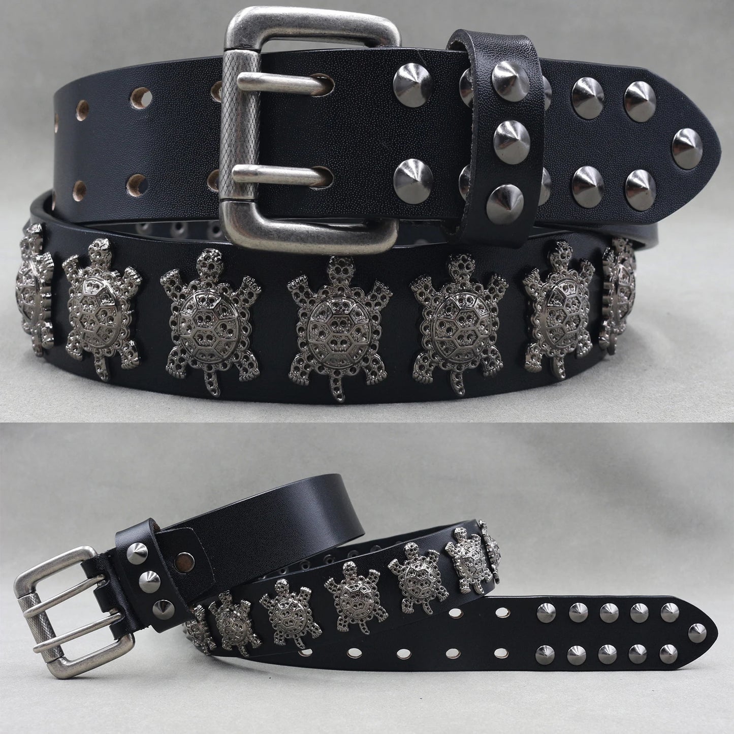 Punk Belt Cow Genuine Leather punk rock belt