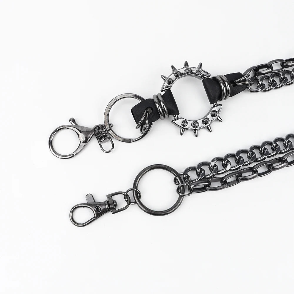 Metal Punk Rock hip hop wallet chain