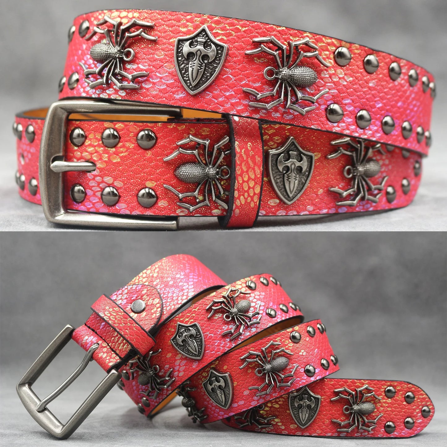 Leather men's Fashion alloy belts