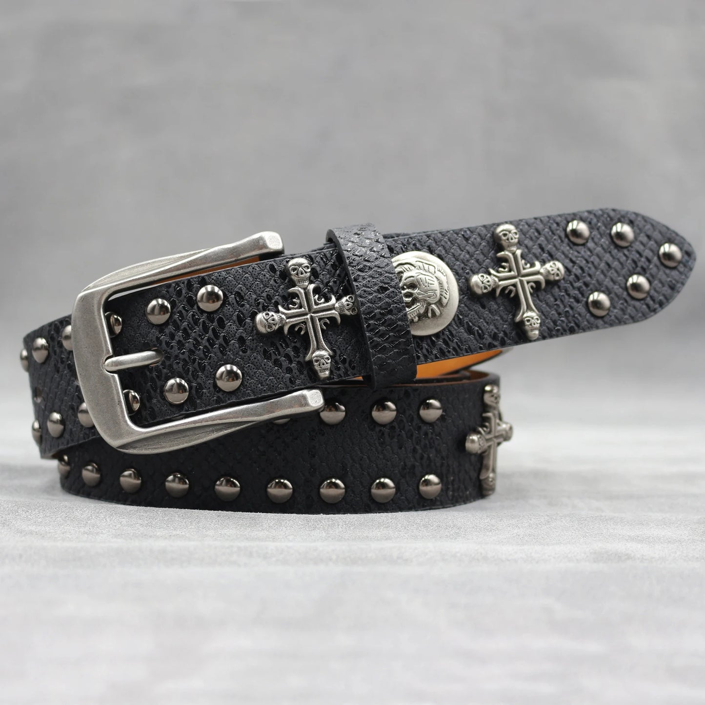 Leather men's Fashion alloy belts