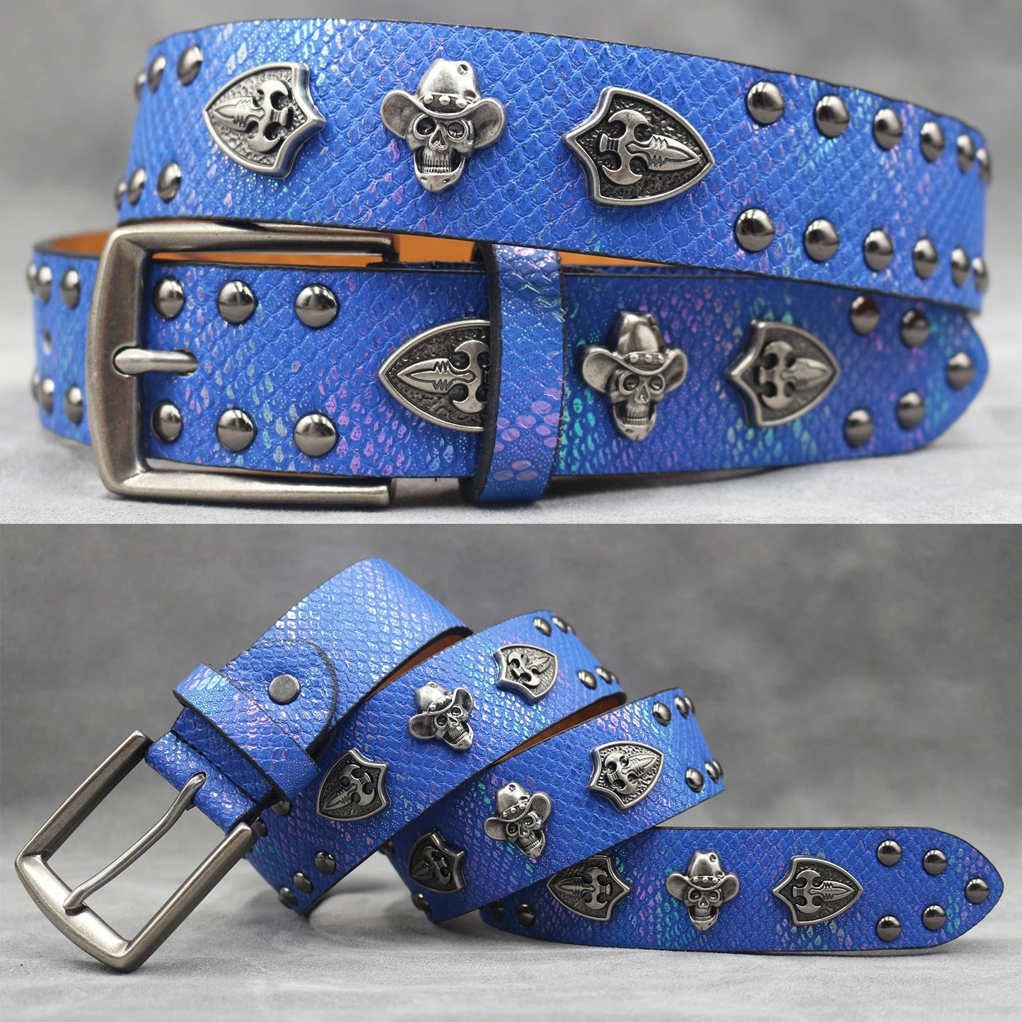 Leather men's Fashion alloy belts