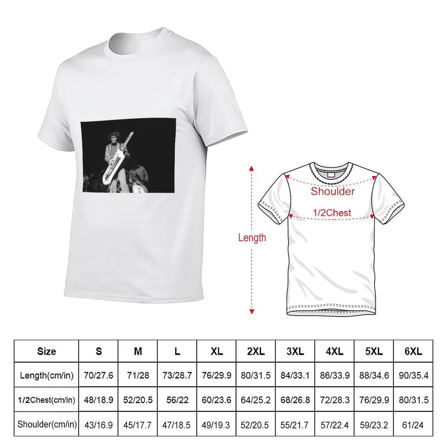 James Brown BW Photograph T-Shirt