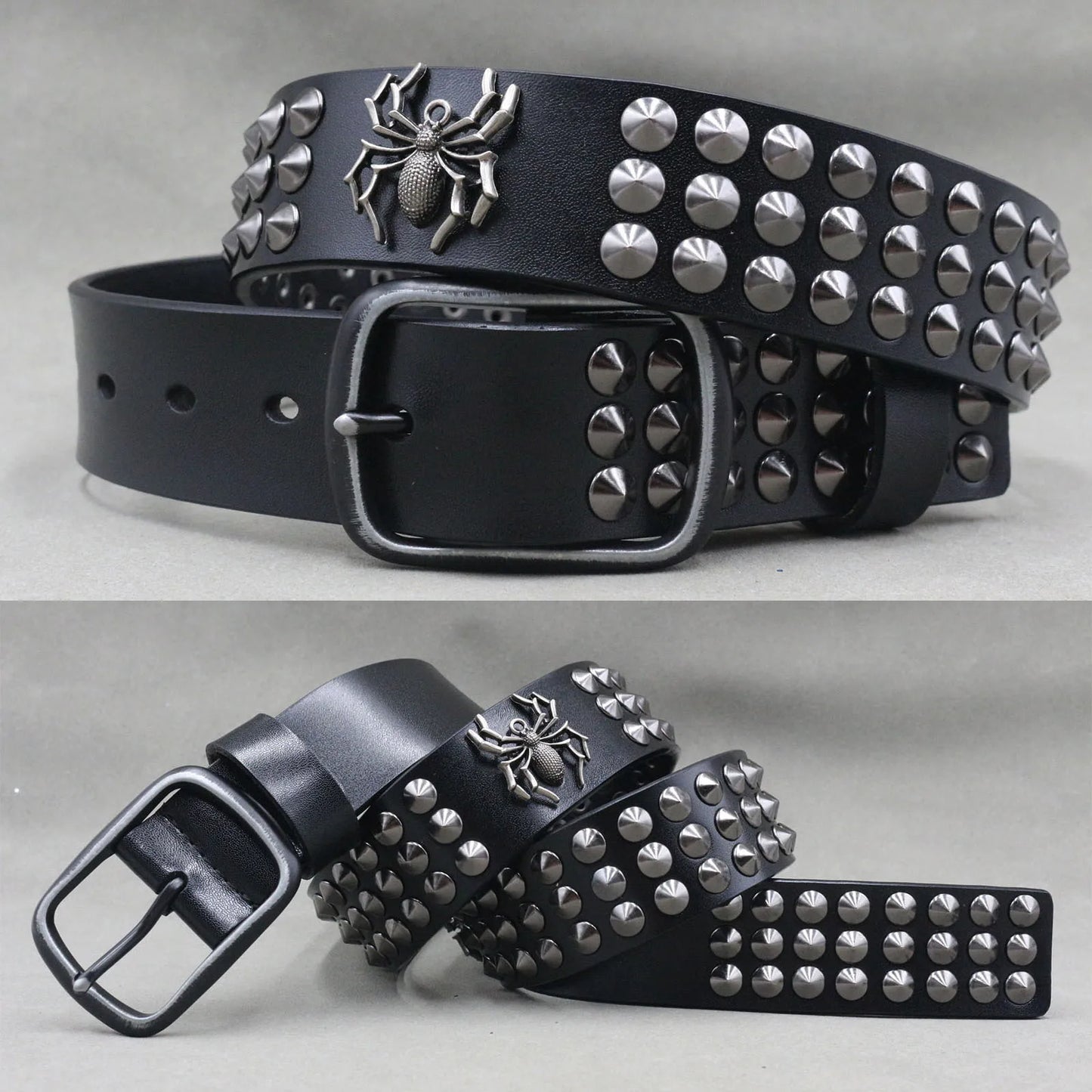 Punk Belt Cow Genuine Leather punk rock belt