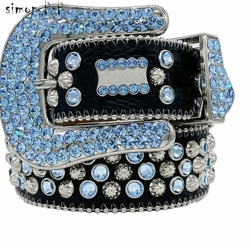 PUNK ROCK HIP HOP DIAMOND STYLE BELT