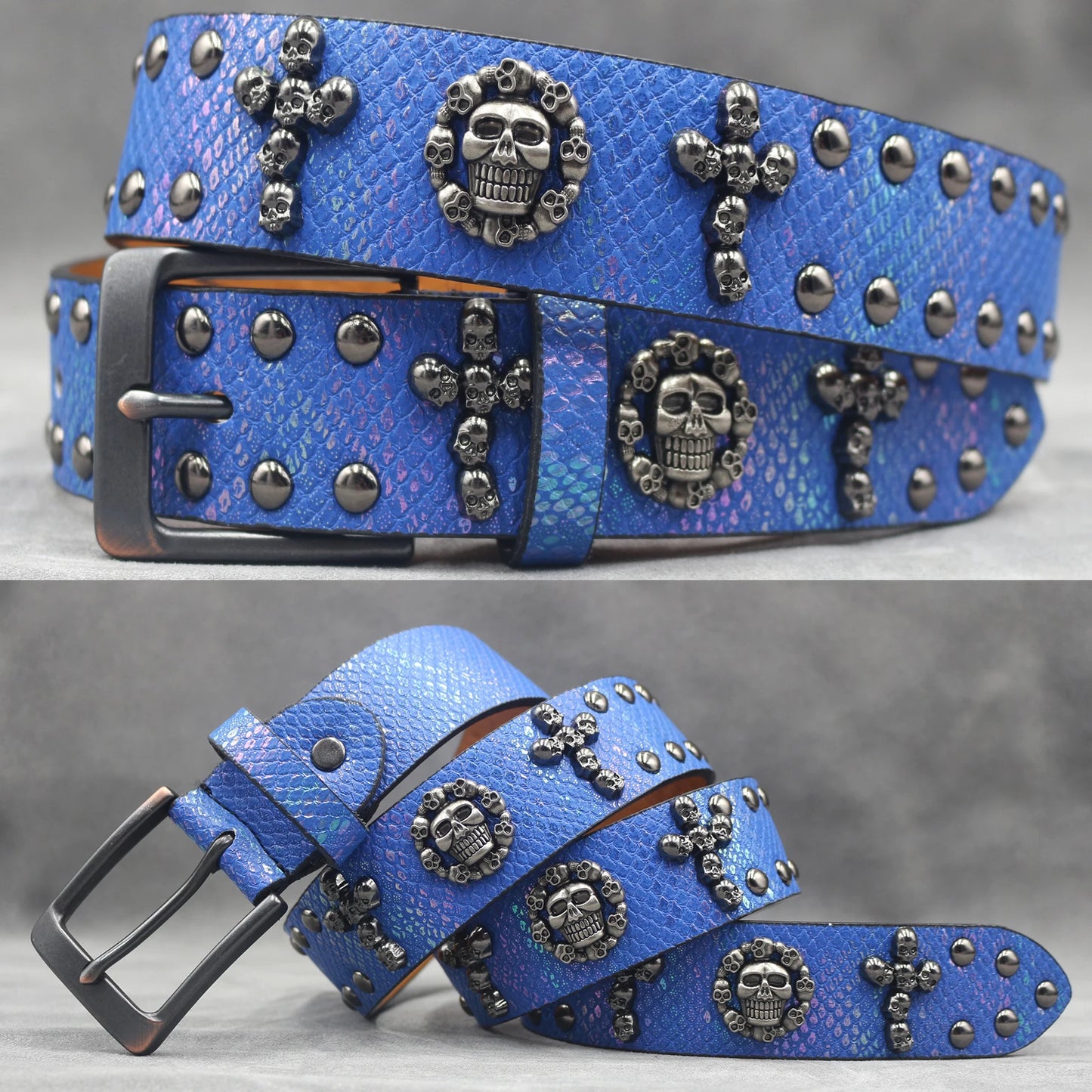Leather men's Fashion alloy belts