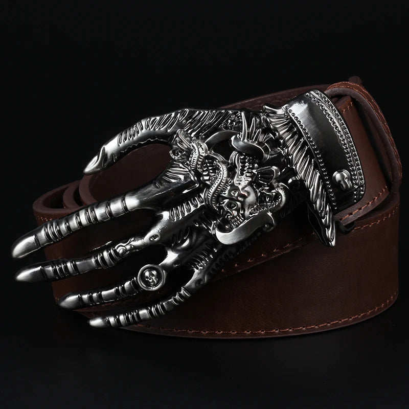 Skeleton Hand Bone metal belt