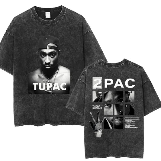 2pac Washed Vintage T-shirt