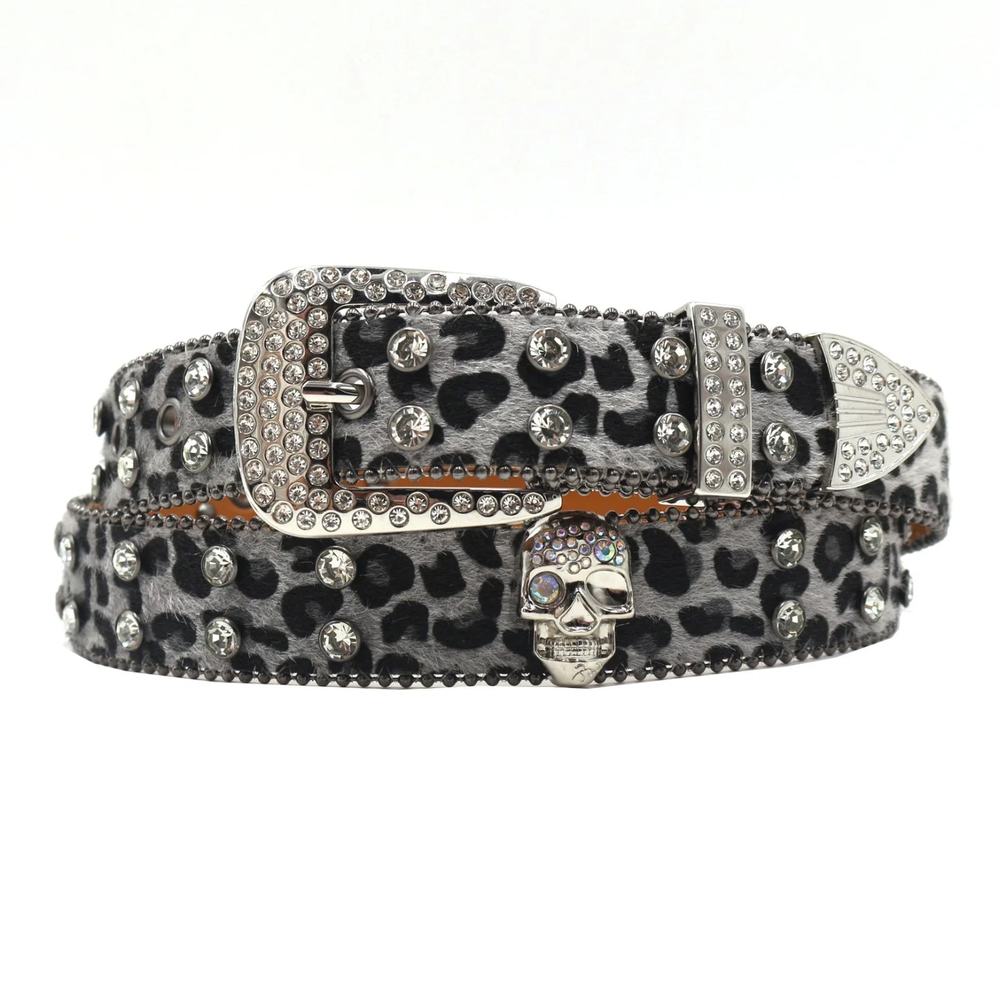 skull belt punk rock style
