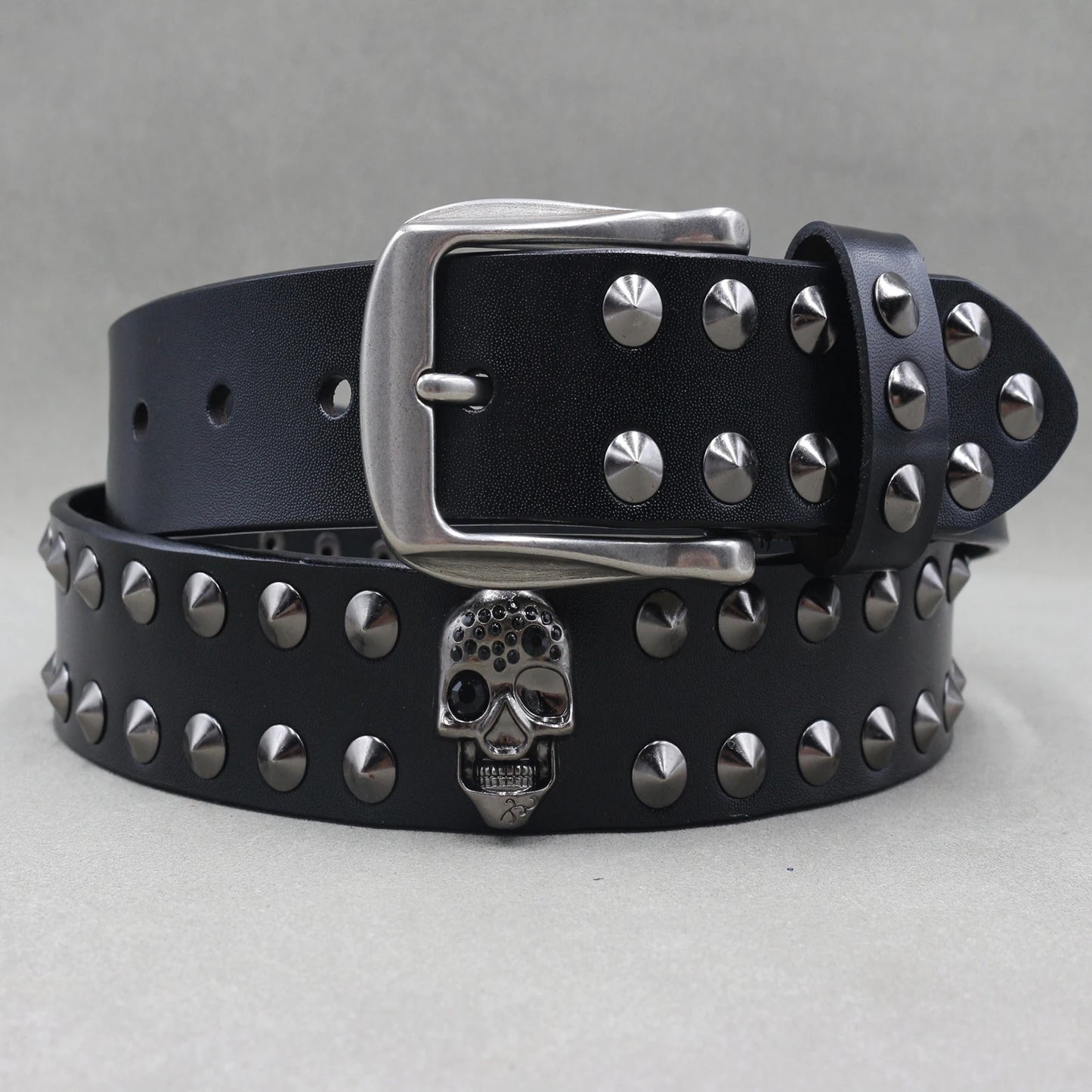 Punk Belt Cow Genuine Leather punk rock belt
