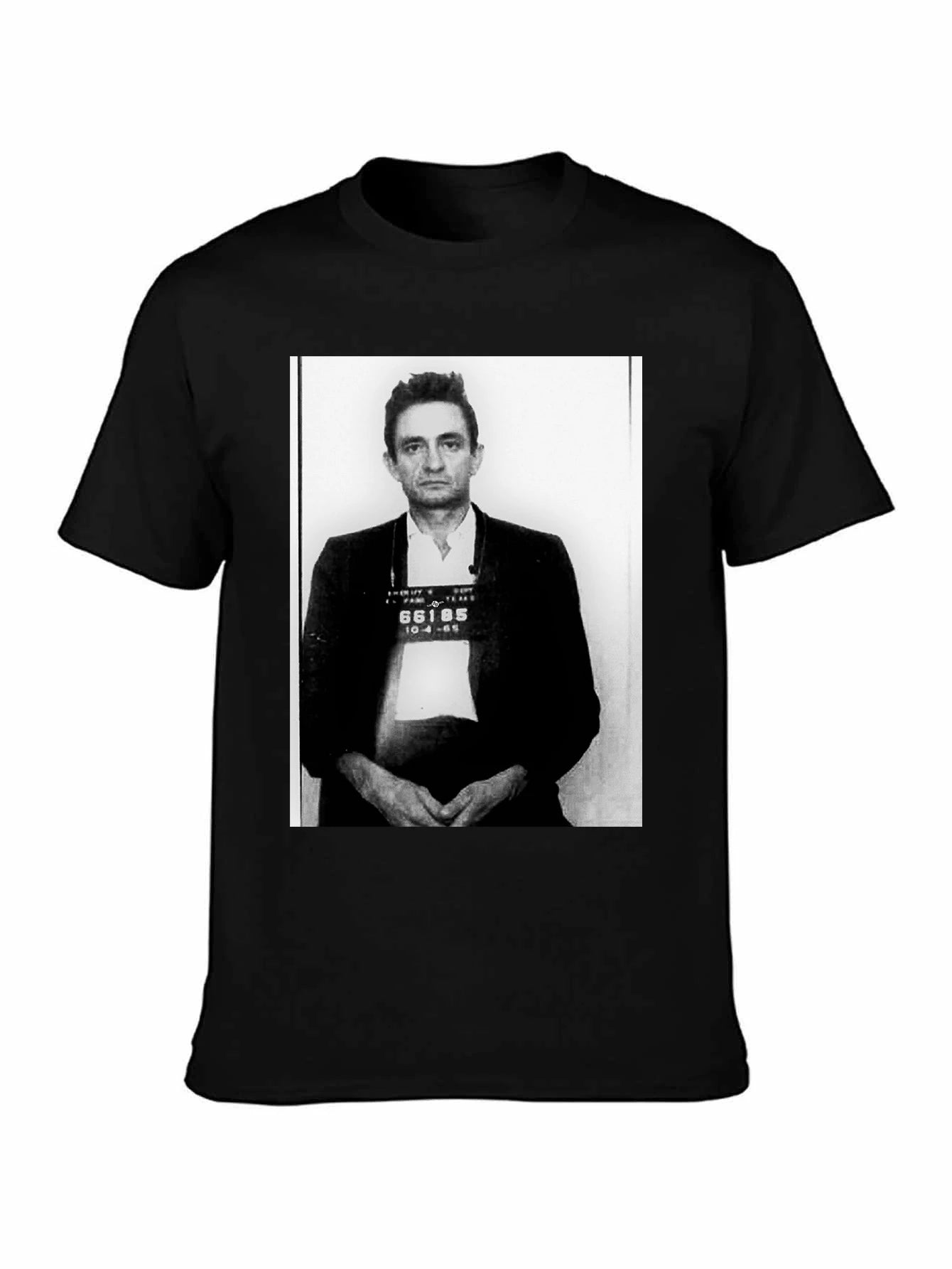 Johnny Cash Mugshot Vintage T shirt
