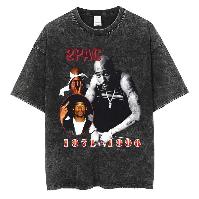 2pac Washed Vintage T-shirt