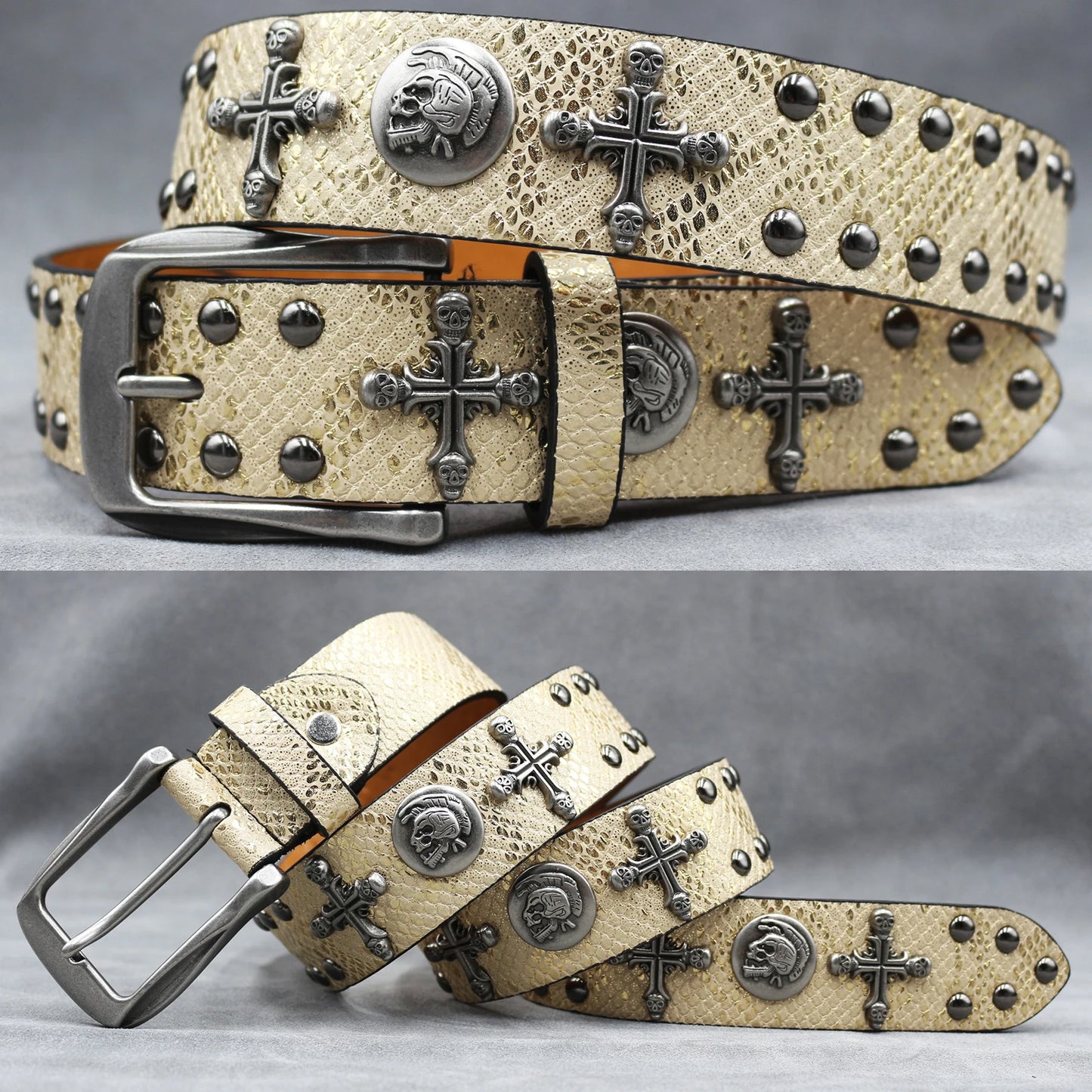 Leather men's Fashion alloy belts
