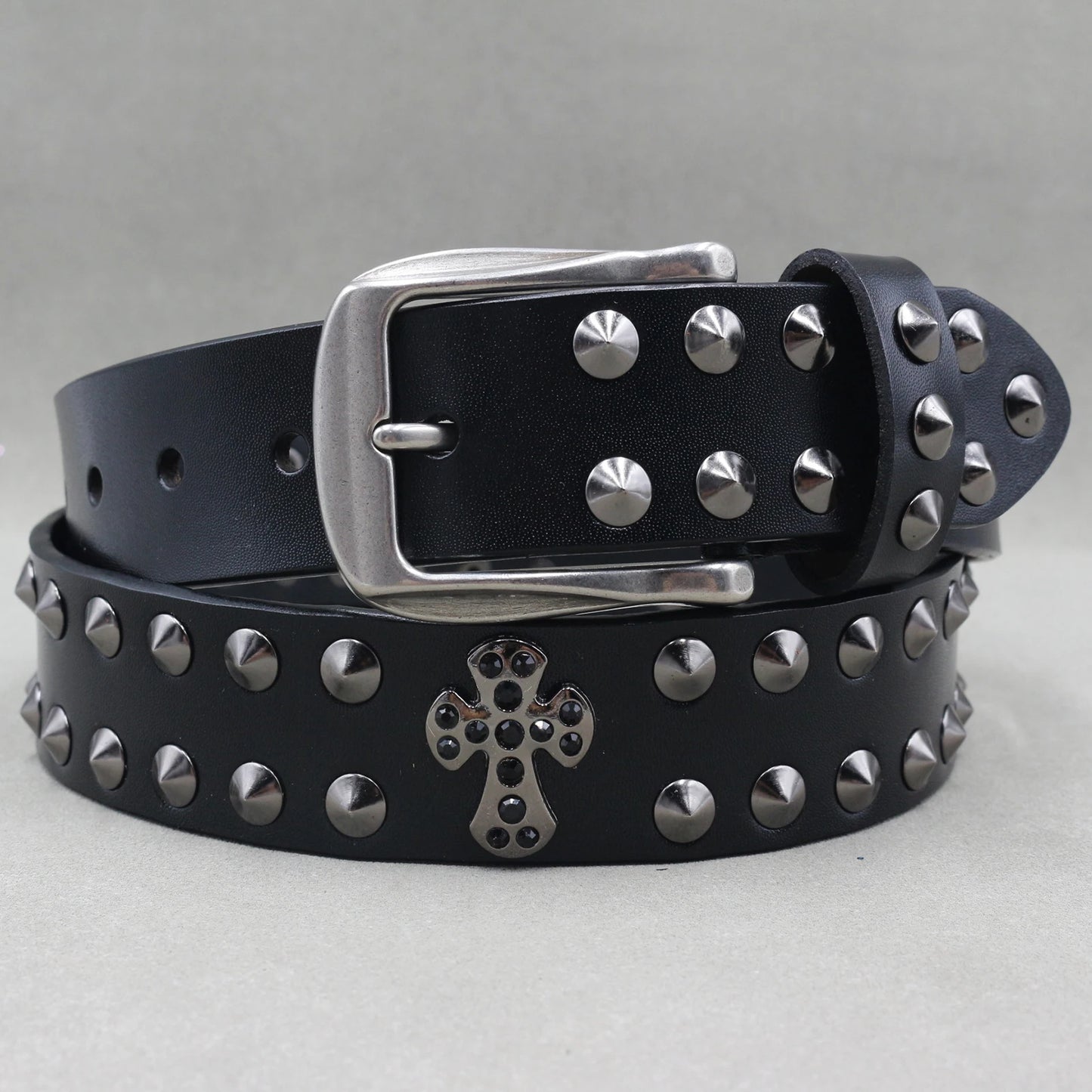 Punk Belt Cow Genuine Leather punk rock belt